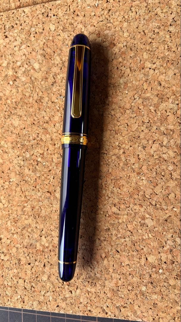 プラチナ万年筆#3776センチュリーシャルトルブルー太字B