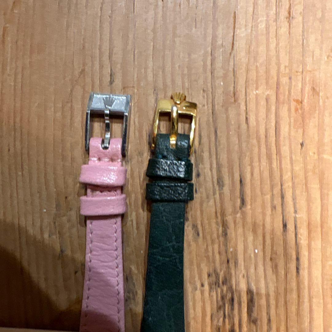 マエジさま専用　ピンク×シルバー旧王冠尾錠モスグリーン×ゴールド王冠尾錠