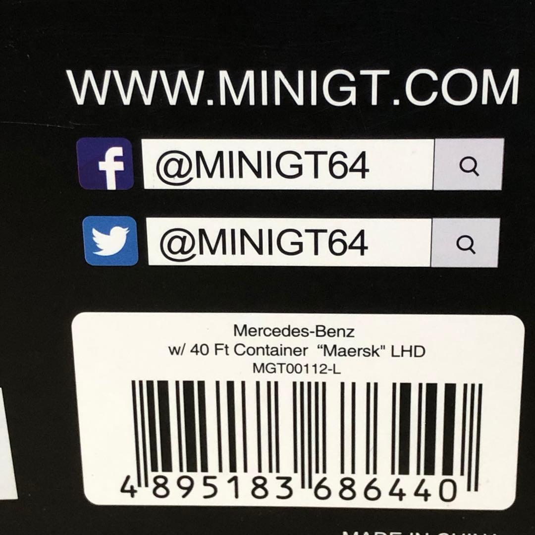 MINI GT 112　メルセデスベンツ アクトロス コンテナ　MAERSK