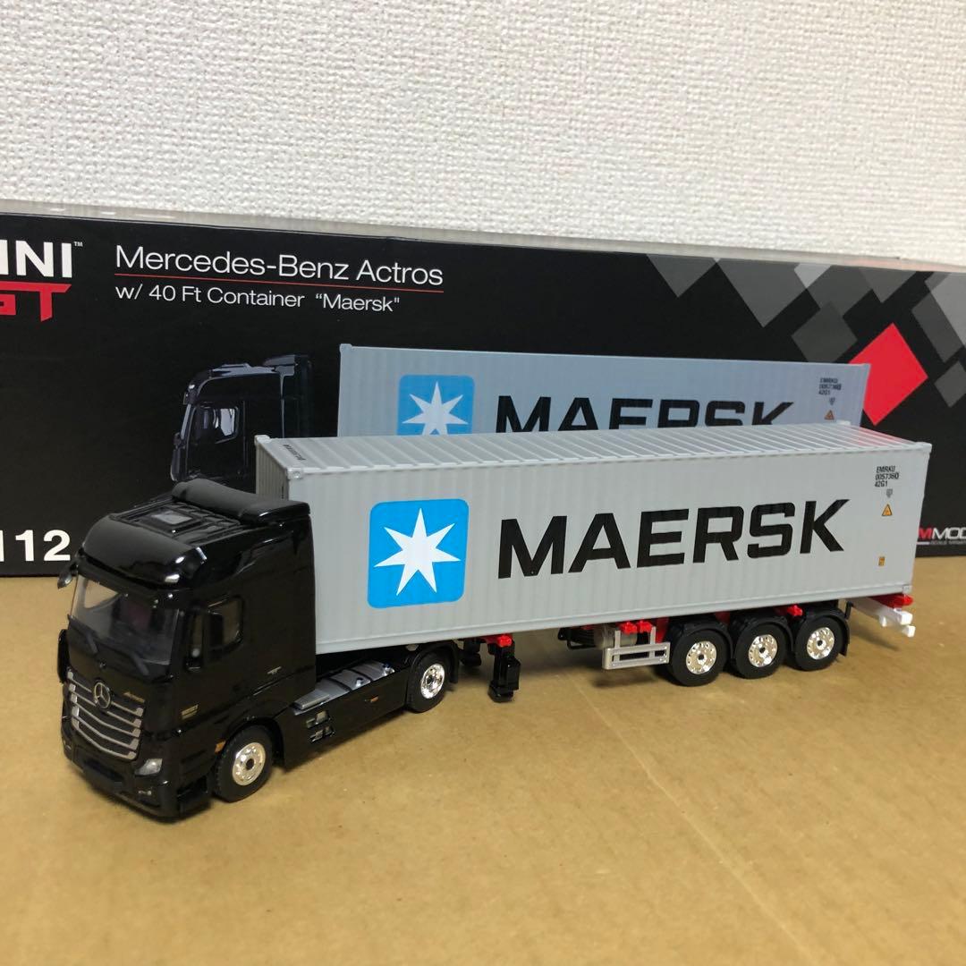 MINI GT 112　メルセデスベンツ アクトロス コンテナ　MAERSK