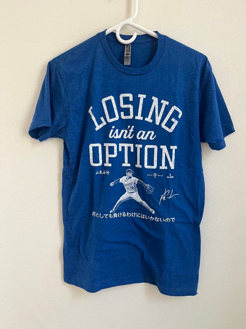 ロサンゼルス　山本投手Losing isn't an Option Tシャツ S