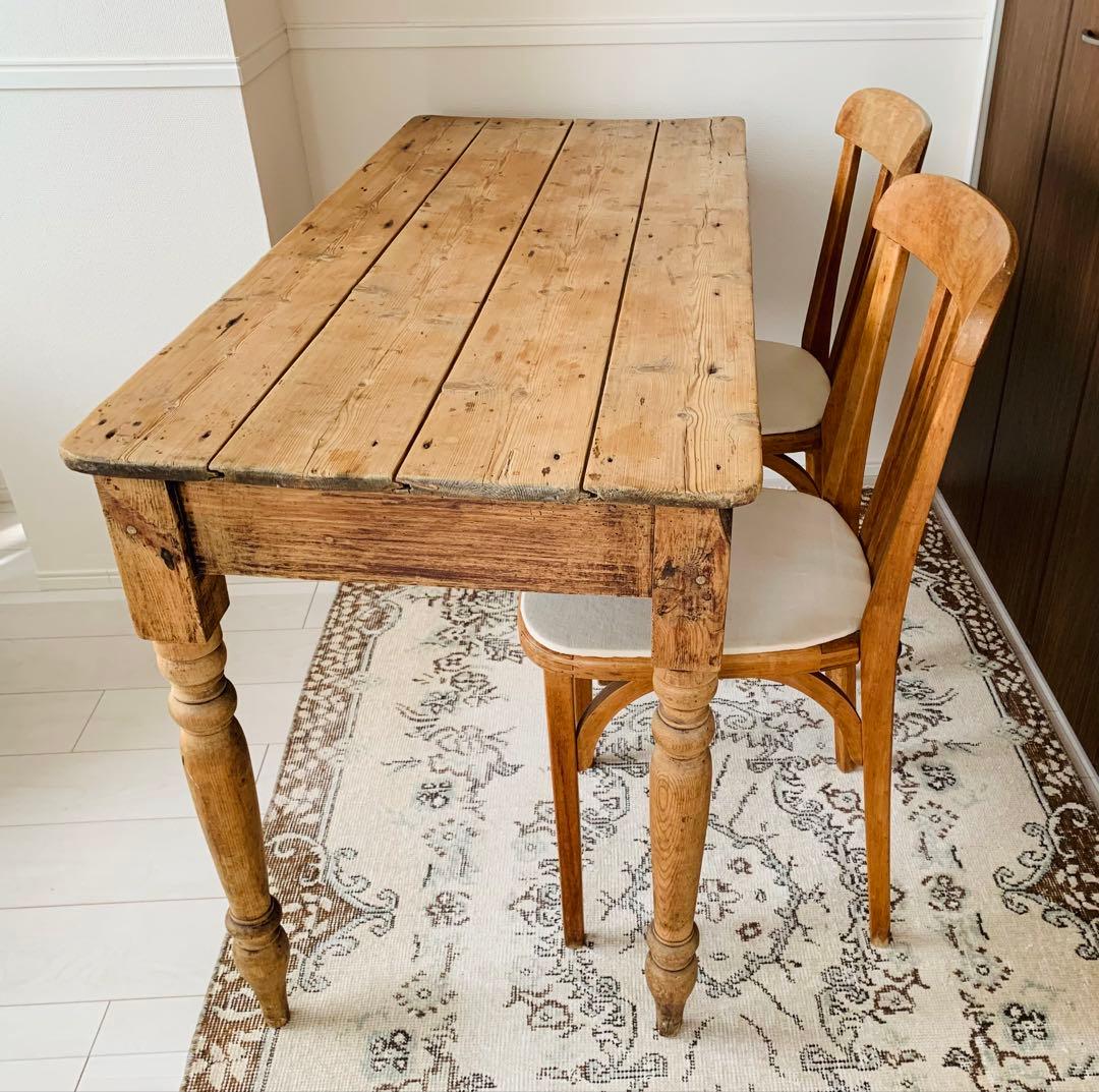 アンティーク　テーブル　KRANKで購入　ダイニングテーブル　ヴィンテージ