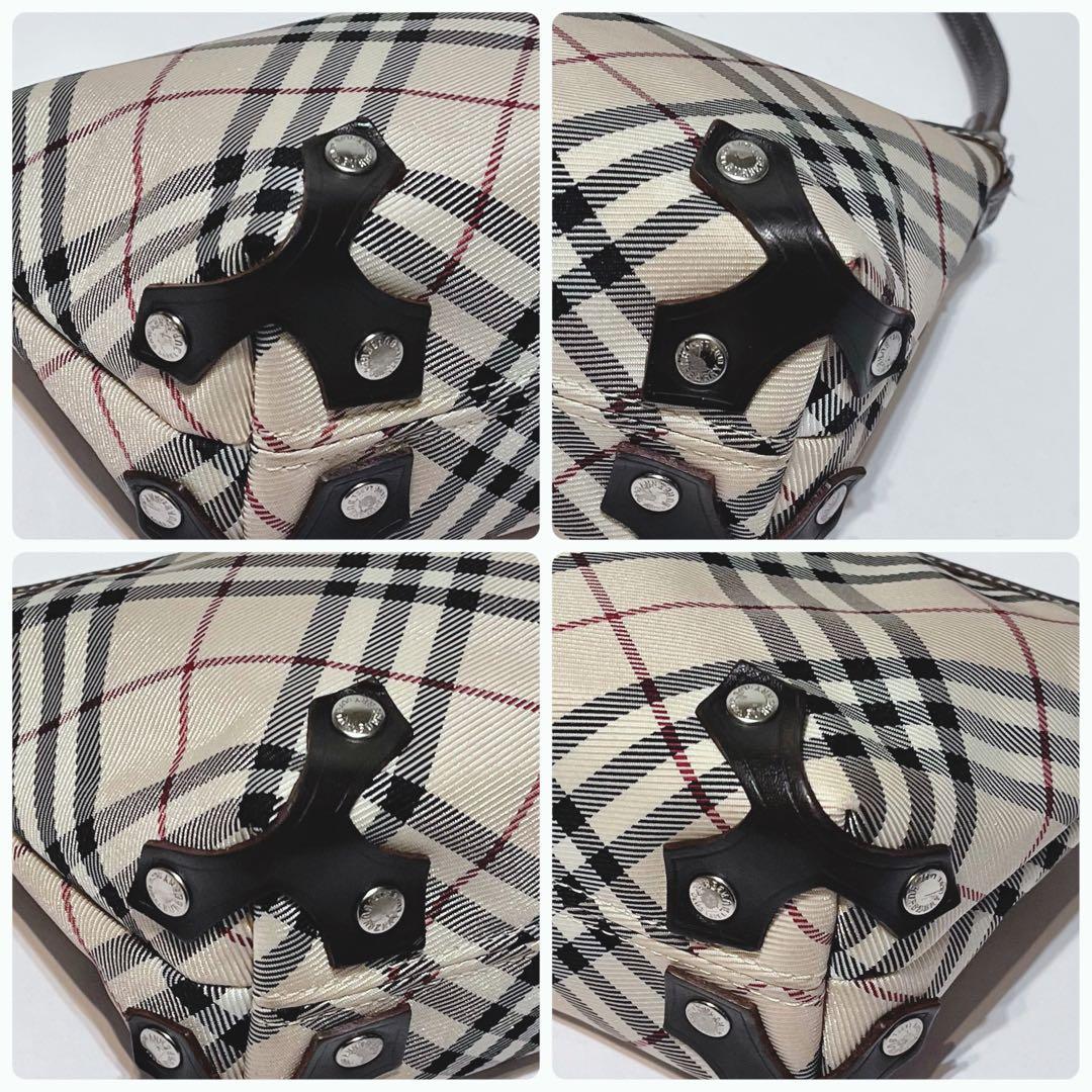 【希少 美品】バーバリーブルーレーベル ノバチェック 2way ショルダーバック