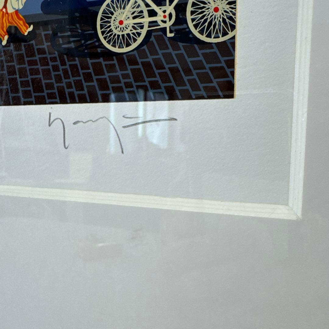 シ*ル様 ヒロ・ヤマガタ「ウェディングケーキ」シルクスクリーン 直筆サイン 絵画