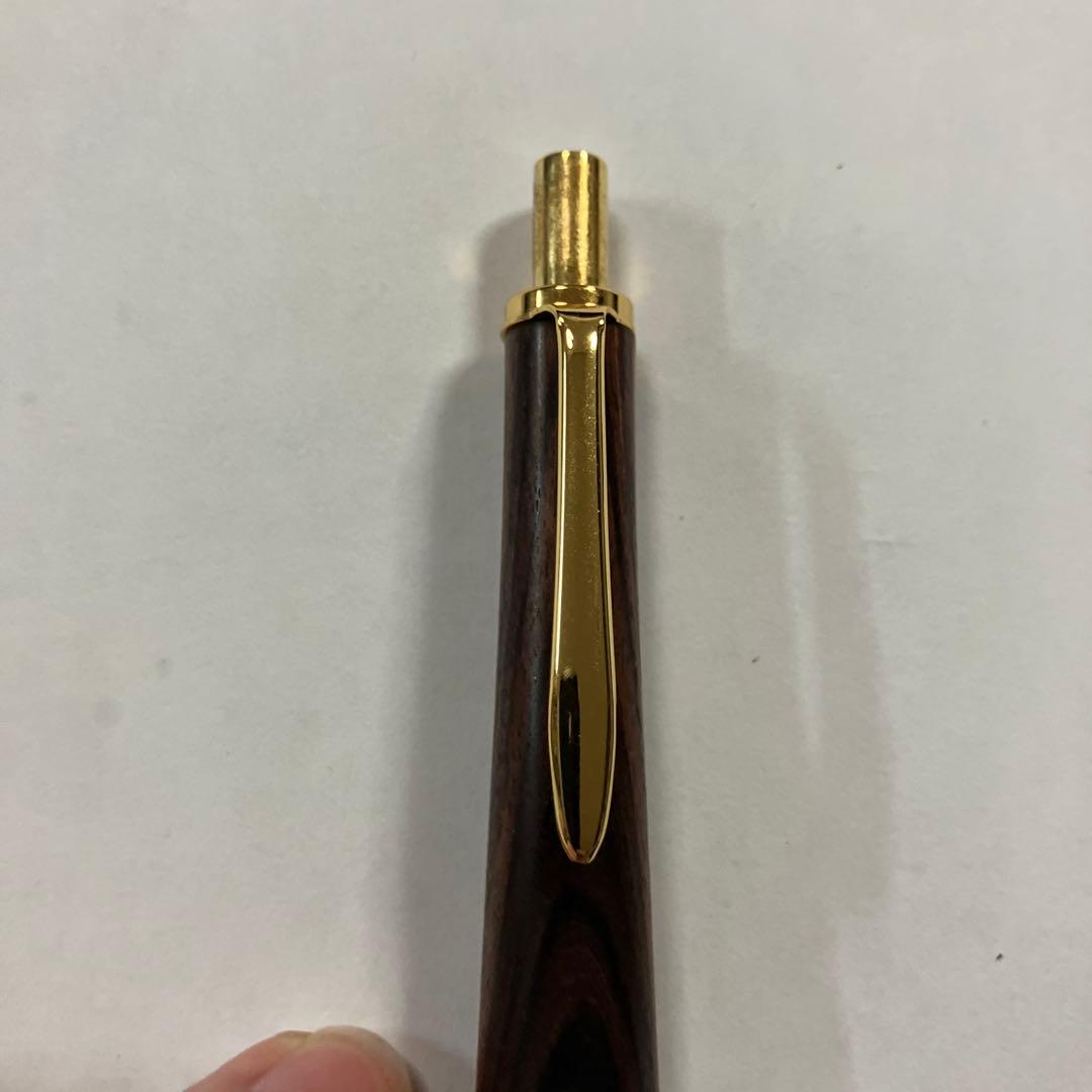 【王室御用達】キングウッドシャーペン 24金メッキ