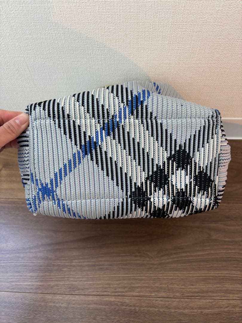 バーバリー ペグ チェック トップハンドルバッグ