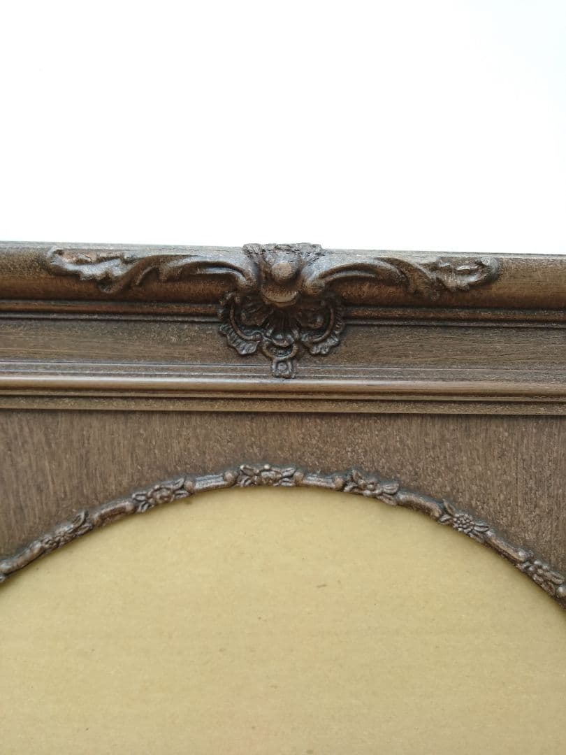 エスアンドエフ　S&F　高級輸入額縁　半切　アンティーク　ブラウン　005