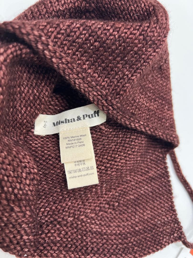 misha&puff pointy hat ニット帽　ポインティ　2-4Y