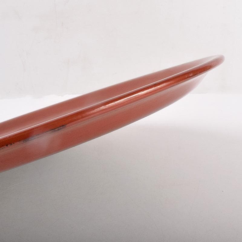 鎌倉彫　手彫　絵替鎌倉盆　丸盆　五枚　在銘　書付共箱　V　R8990B