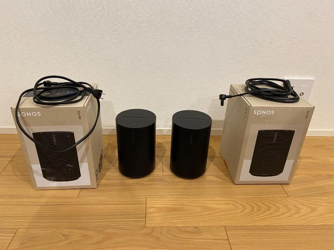 2 x Sonos Era 100 スマートスピーカー 美品 箱/説明書あり