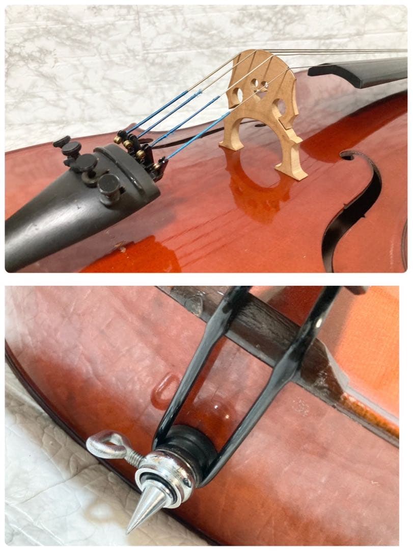 【ヴィンテージ】SUZUKI 虎杢 高級チェロ No.72 4/4 1974年製