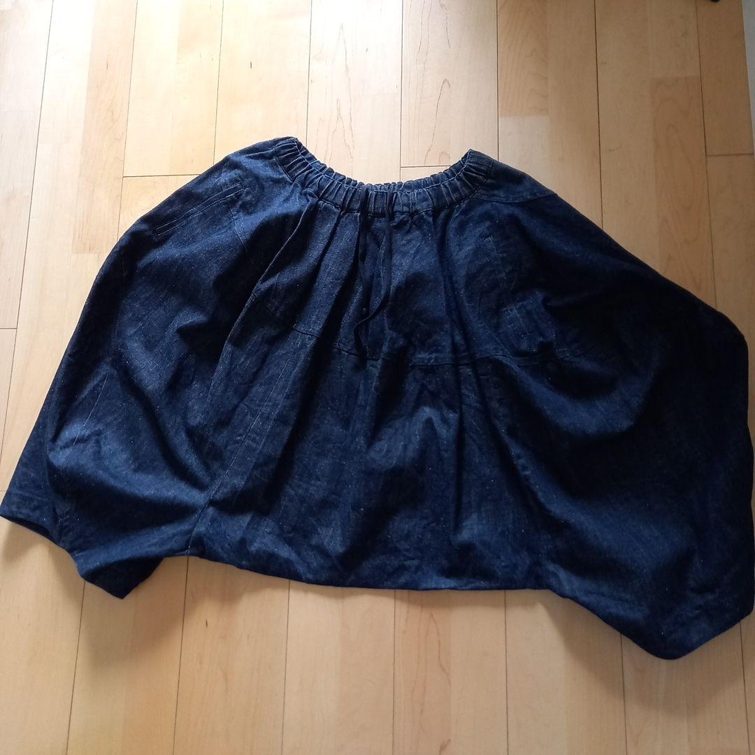 極品comme des garçons デニムペンギンサルエル パンツ　S