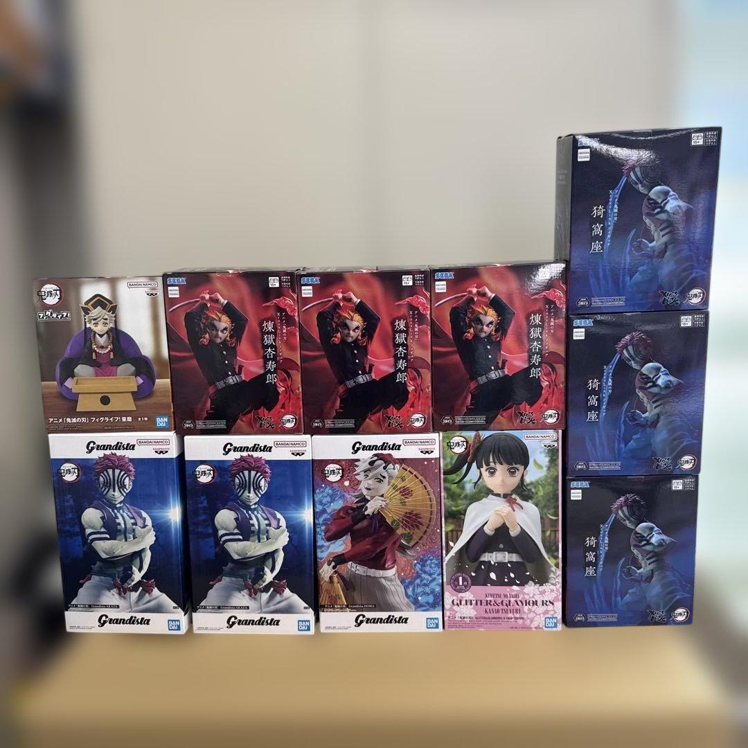 鬼滅の刃　グランディスタ　猗窩座　童磨　フィグライフ！　童磨　ルームライト他