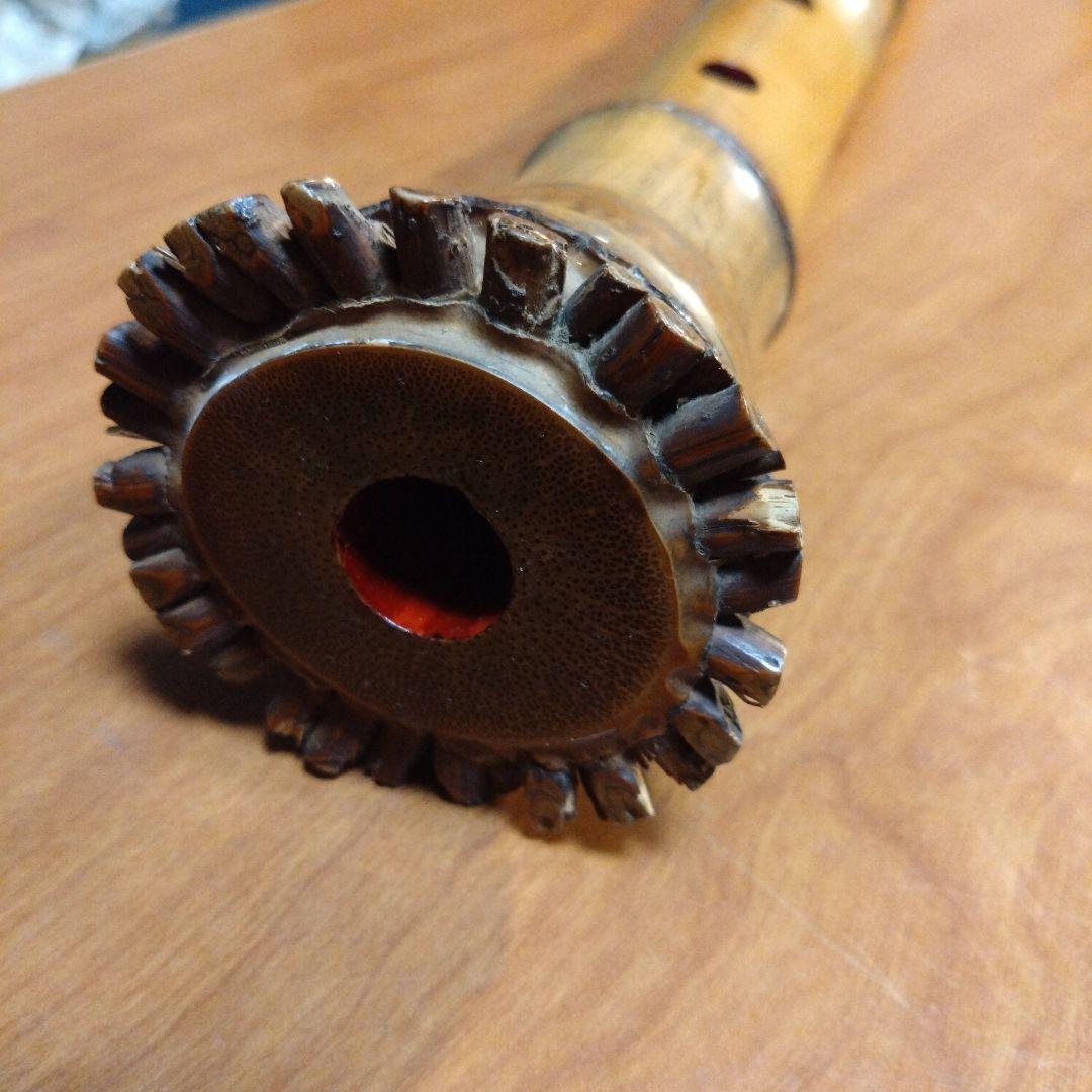 値下げ都山流一尺八寸管　五聲銘