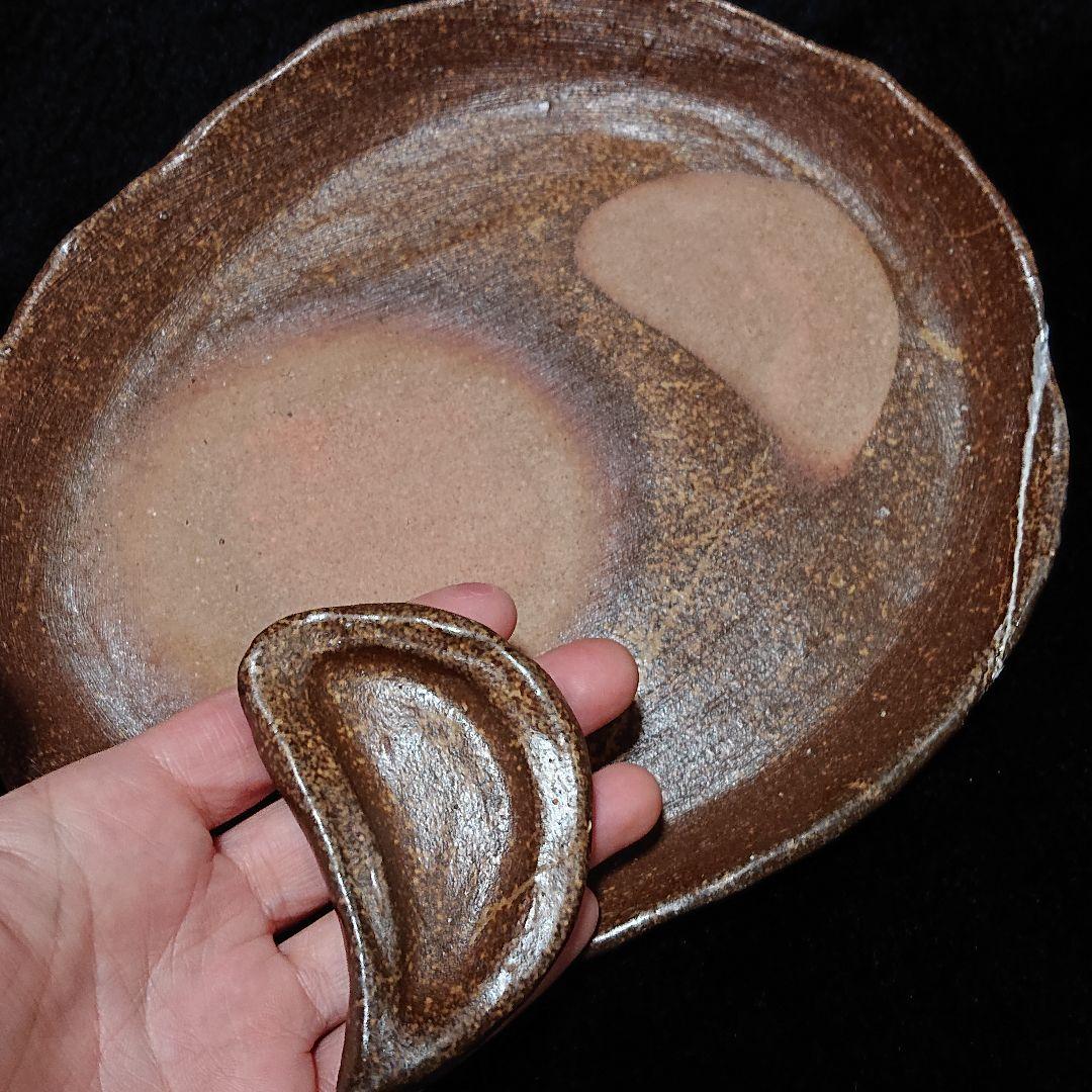 【2323】プレート…備前焼