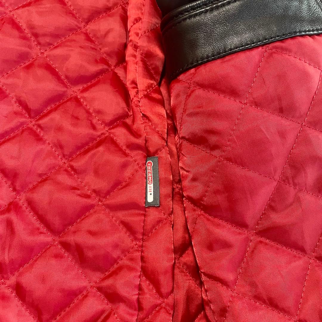 ✨️希少ダメージ加工✨️ナノユニバース　シングルライダース　キルティング　黒