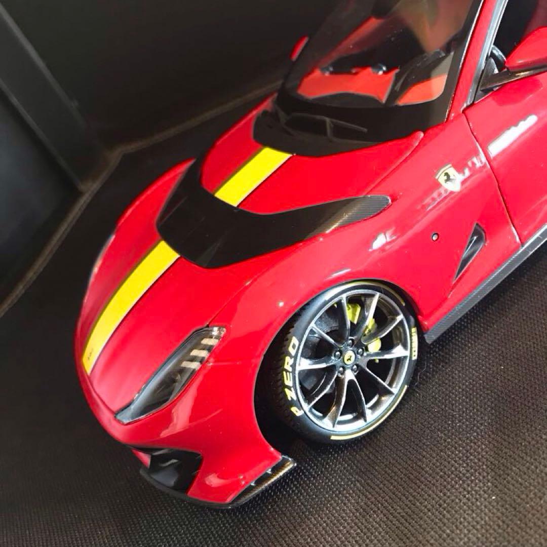 ミニカー4台、Ferrari812/SF90XX, AMG one, SVJ64