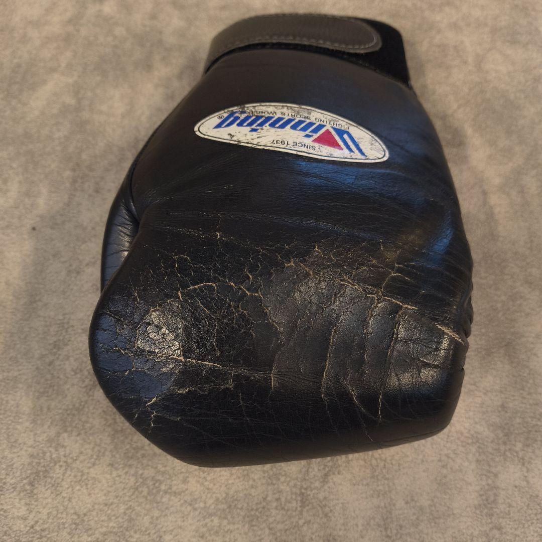 Winning ボクシンググローブ 8oz 黒色 バンテージおまけ