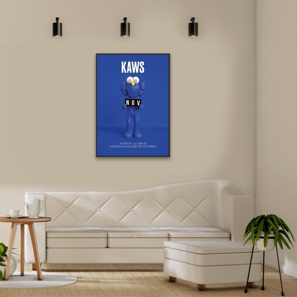 額装品/KAWS BFF BLUE NGV カウズ/インテリア/アート