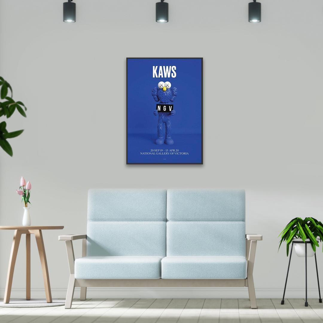 額装品/KAWS BFF BLUE NGV カウズ/インテリア/アート
