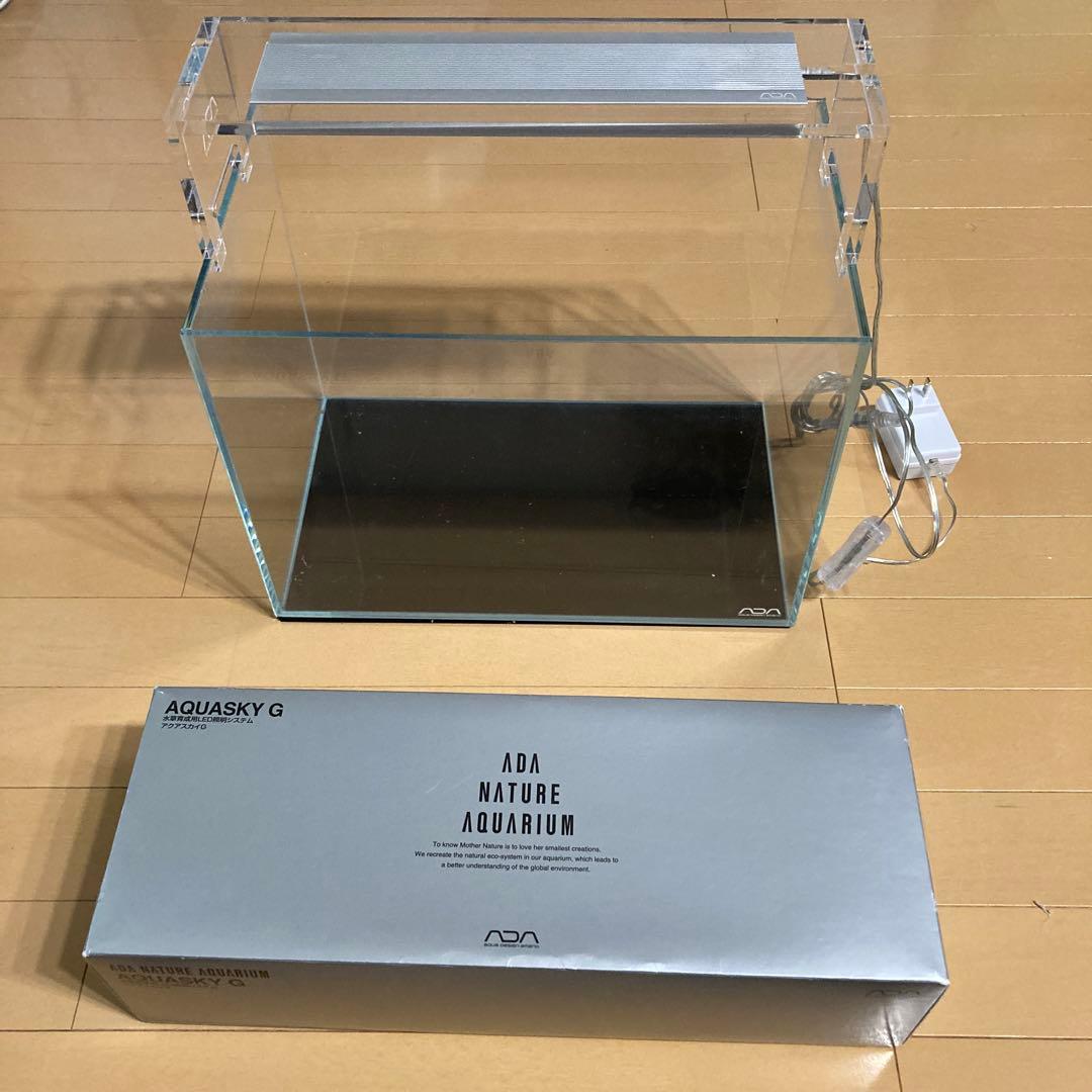 ADA AQUASKY G キューブガーデン 36x22x26 セット　マット付