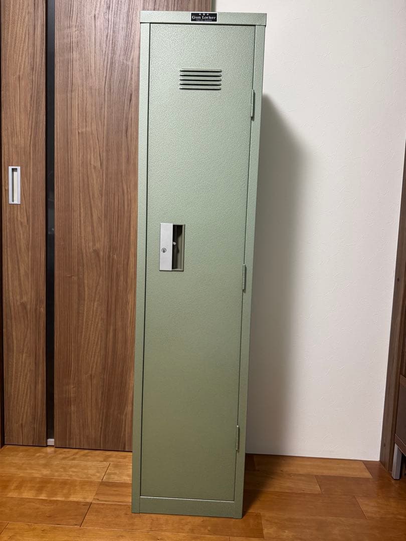 KSK ガンロッカー スチール製 グリーン　5丁用