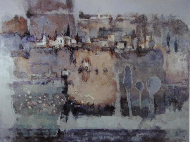 佐々木壮六、トスカーナ、希少な額装用画集より、新品高級額装付、状態良好