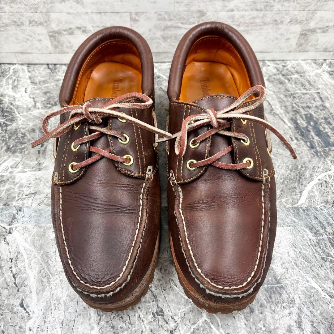 ティンバーランド スリーアイ クラシック ラグ 27 ブラウン デッキシューズ