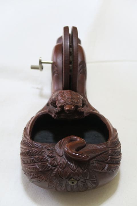 墨壺　亀と鶴 木製　大工道具