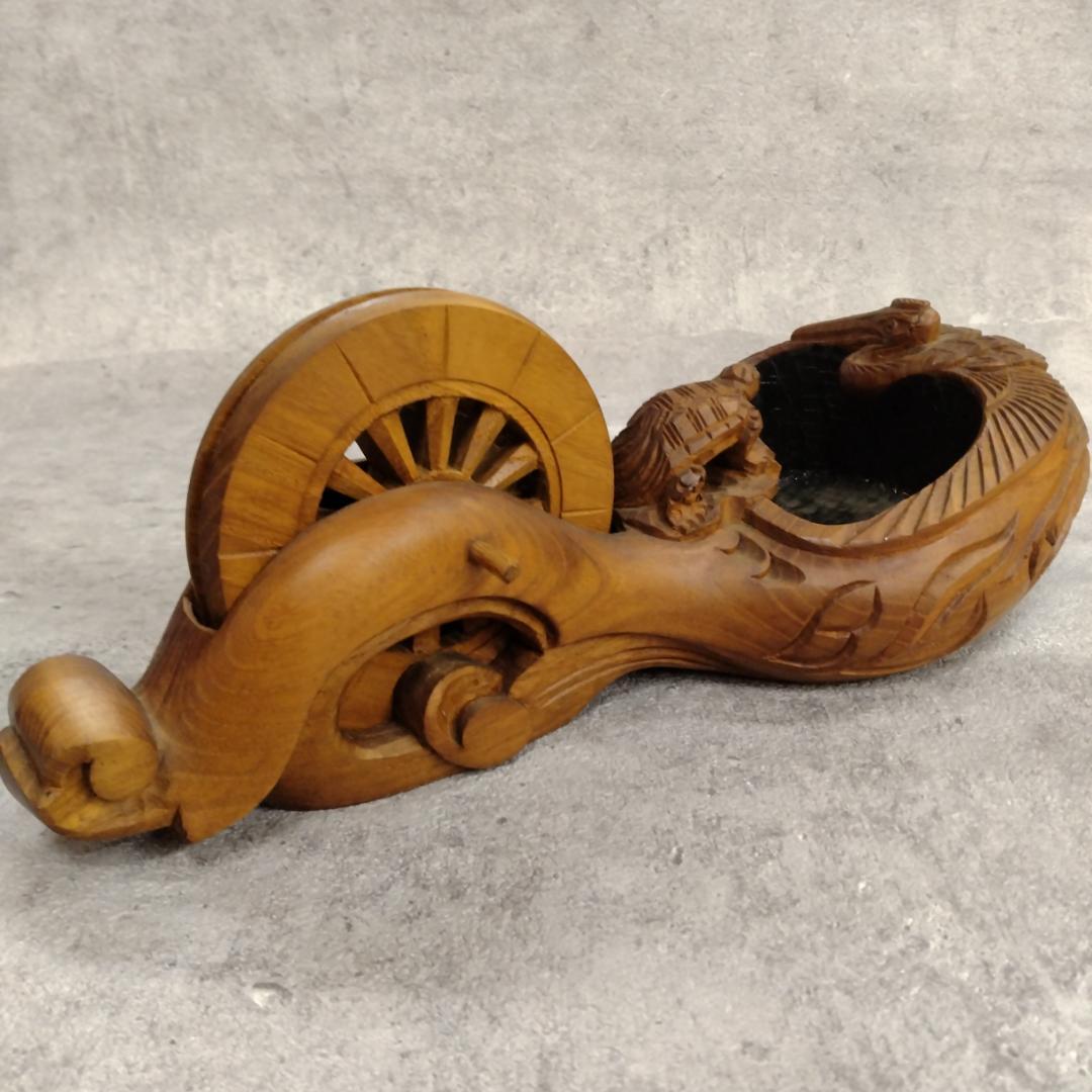 墨壺　光明作　鶴亀　255mm　新品未使用　墨ツボ　墨坪　大工道具