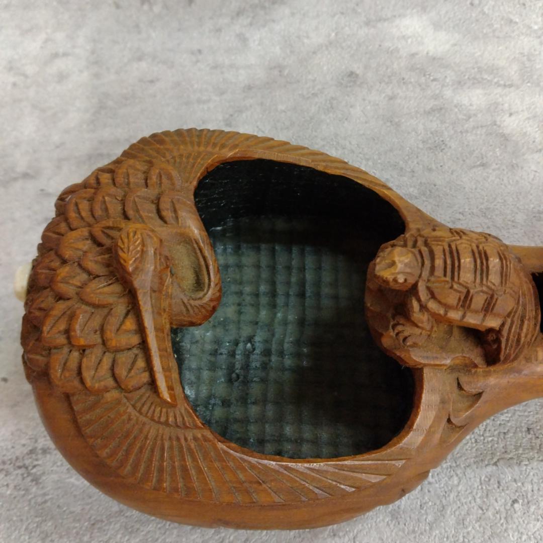 墨壺　光明作　鶴亀　255mm　新品未使用　墨ツボ　墨坪　大工道具