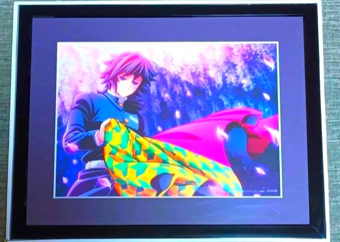 【全巻購入特典】アニメ　鬼滅の刃　柱稽古編　特典　キャラファイングラフ　額縁