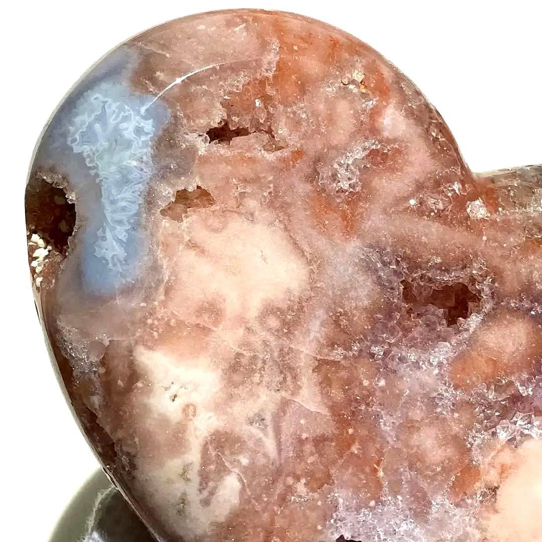 ★特価【 高品質 コレクション級 ピンクアメジスト アルゼンチン産 原石 ハート