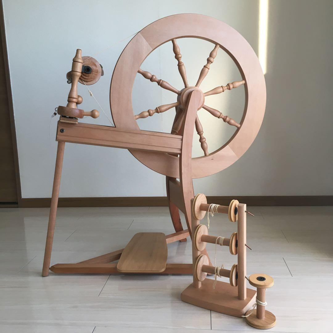 アッシュフォード紡ぎ車　トラディッショナル　シングル　糸紡ぎ