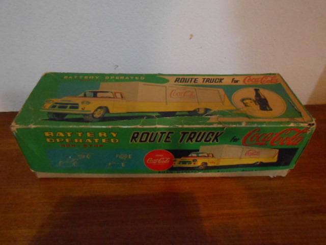 超希少★ ブリキ玩具 コカ・コーラ ルートトラック★箱付