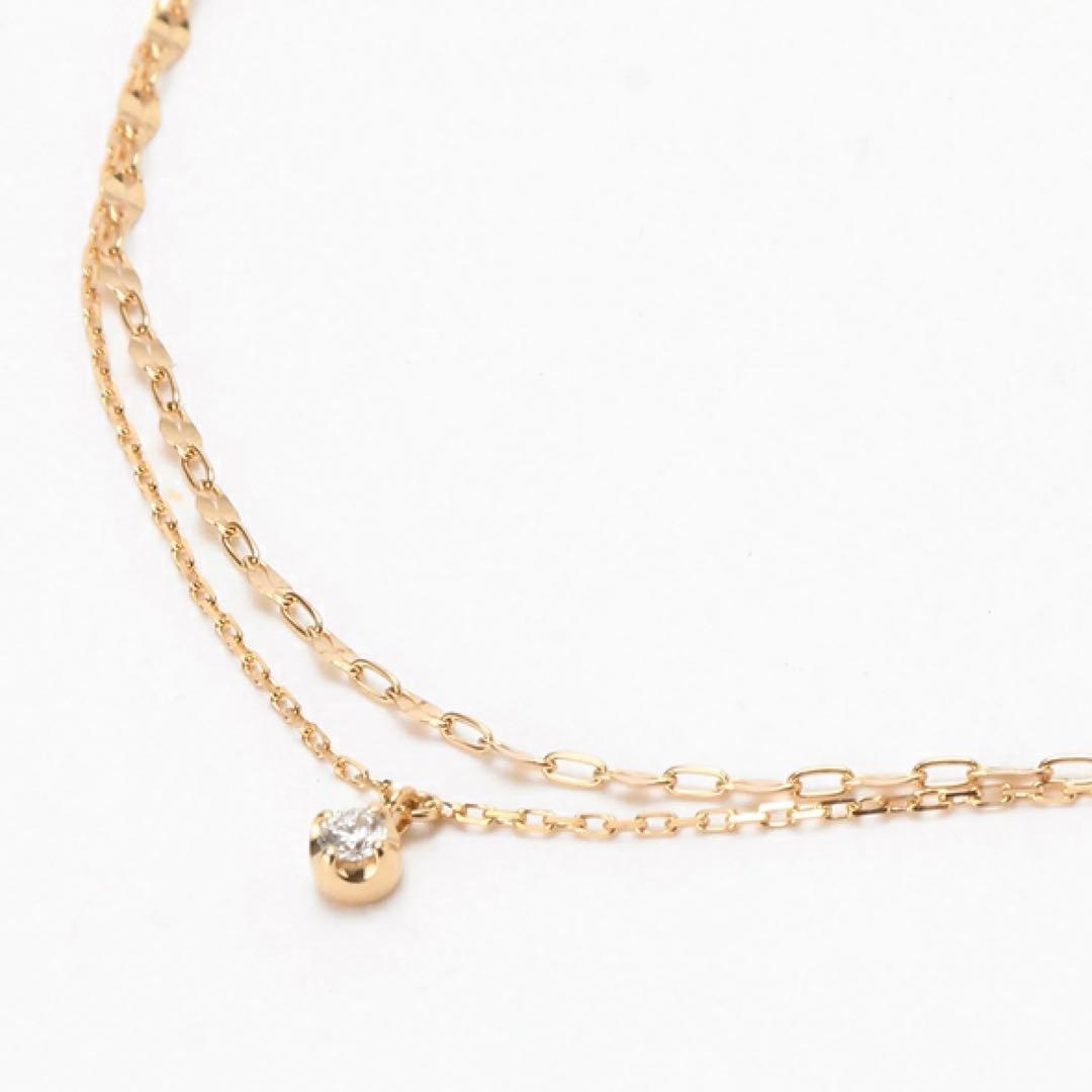 ヴァンドーム青山 ブレスレット 2連ブレスレット ダイヤモンド イエローゴールド