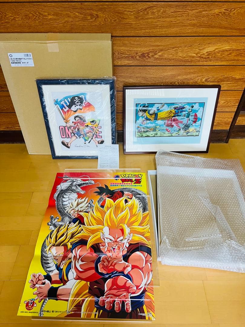 めんぼONE PIECE ドラゴンボール　尾田栄一郎＆鳥山明直筆サイン新品