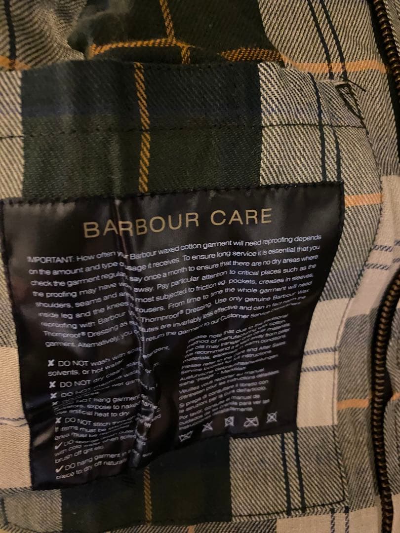 Barbour ビデイル　36 セージ　アウタージャケット