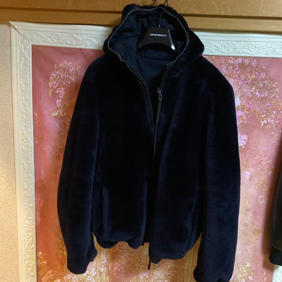 EMPORIO ARMANI 2019 シェアリングラム　リバーシブルジャケット