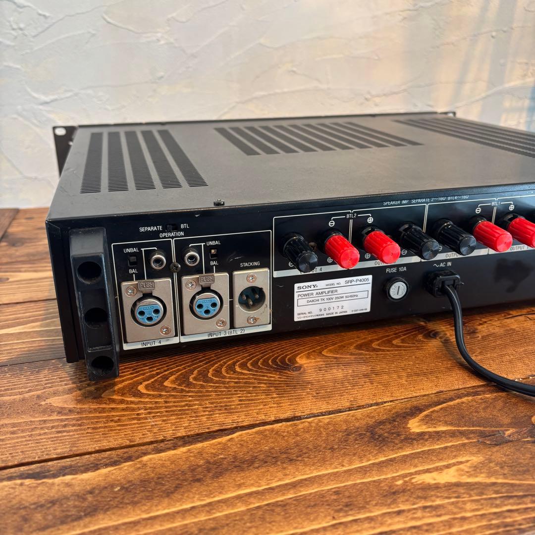 SONY 4chパワーアンプ　 SRP-P4005 ソニー