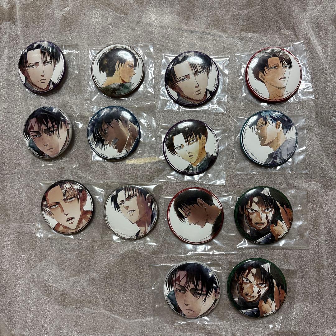 進撃の巨人 リヴァイ Art-pic 缶バッジ キャラバッジ リヴァイ