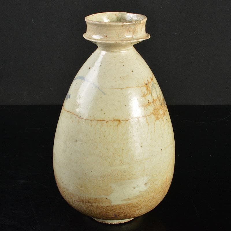 朝鮮美術　李朝　高麗白磁　染付　徳利　M　R6969B