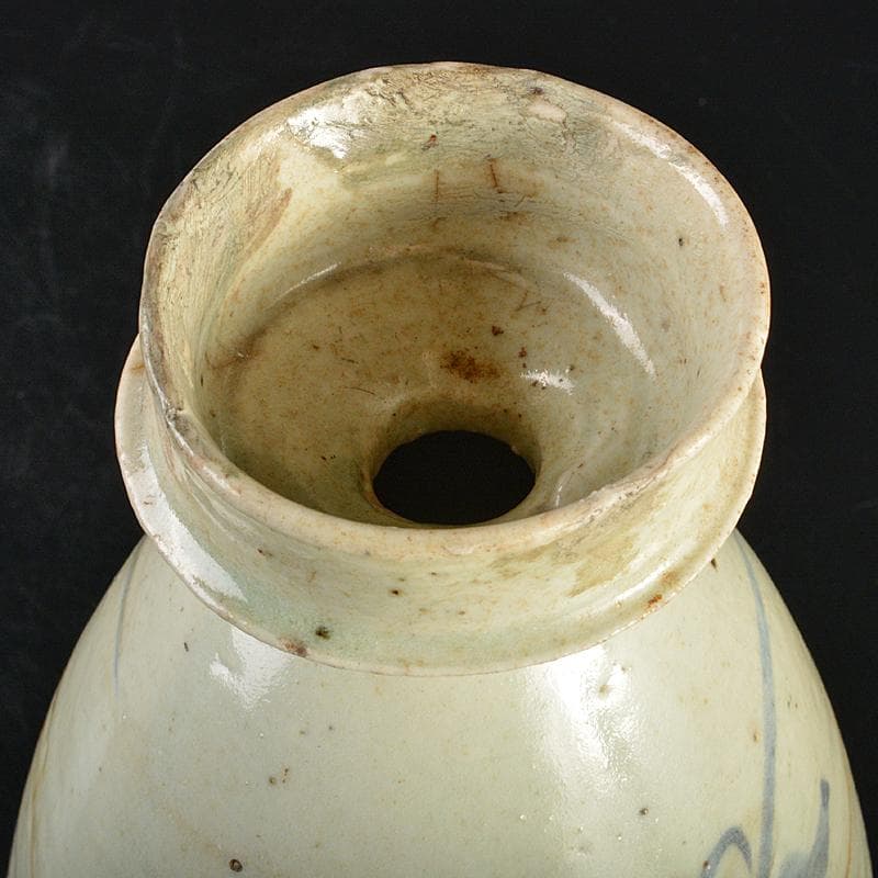 朝鮮美術　李朝　高麗白磁　染付　徳利　M　R6969B