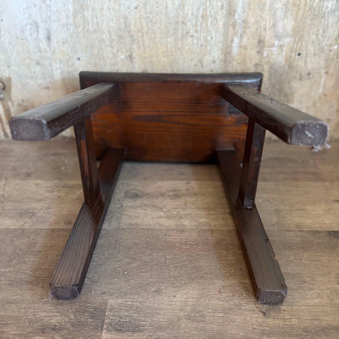 無垢材スツール　アジアンスタイル　②