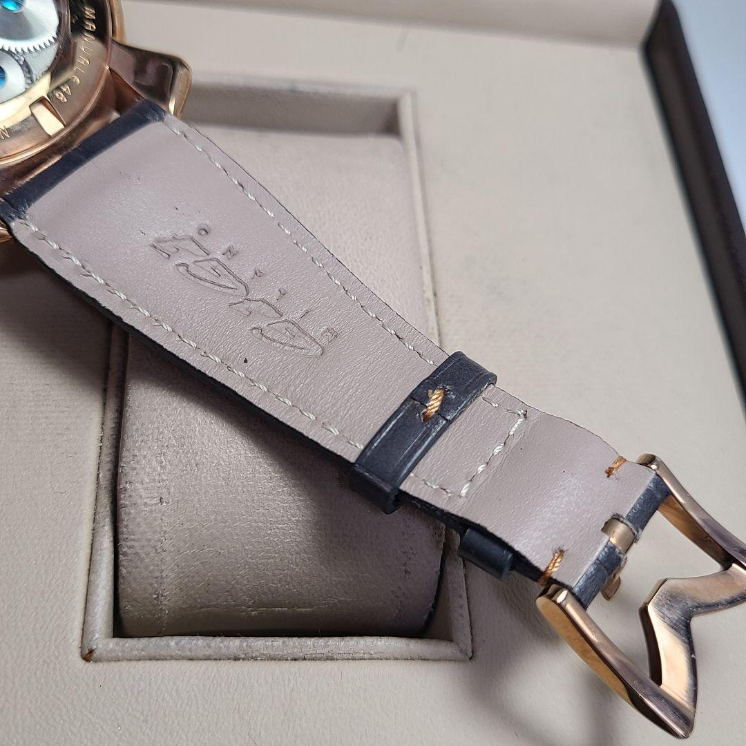 【良品】ガガミラノ　マニュアーレ48MM　純正ベルト　手巻き式　腕時計