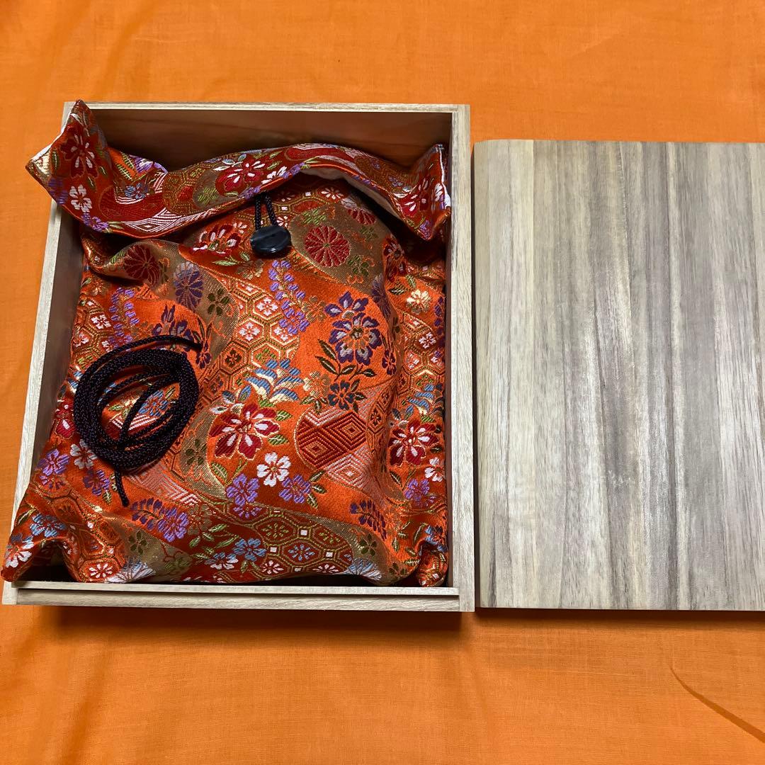 美品　能面　増女　(ますおんな) 木彫り　手彫り　桐箱　能面袋