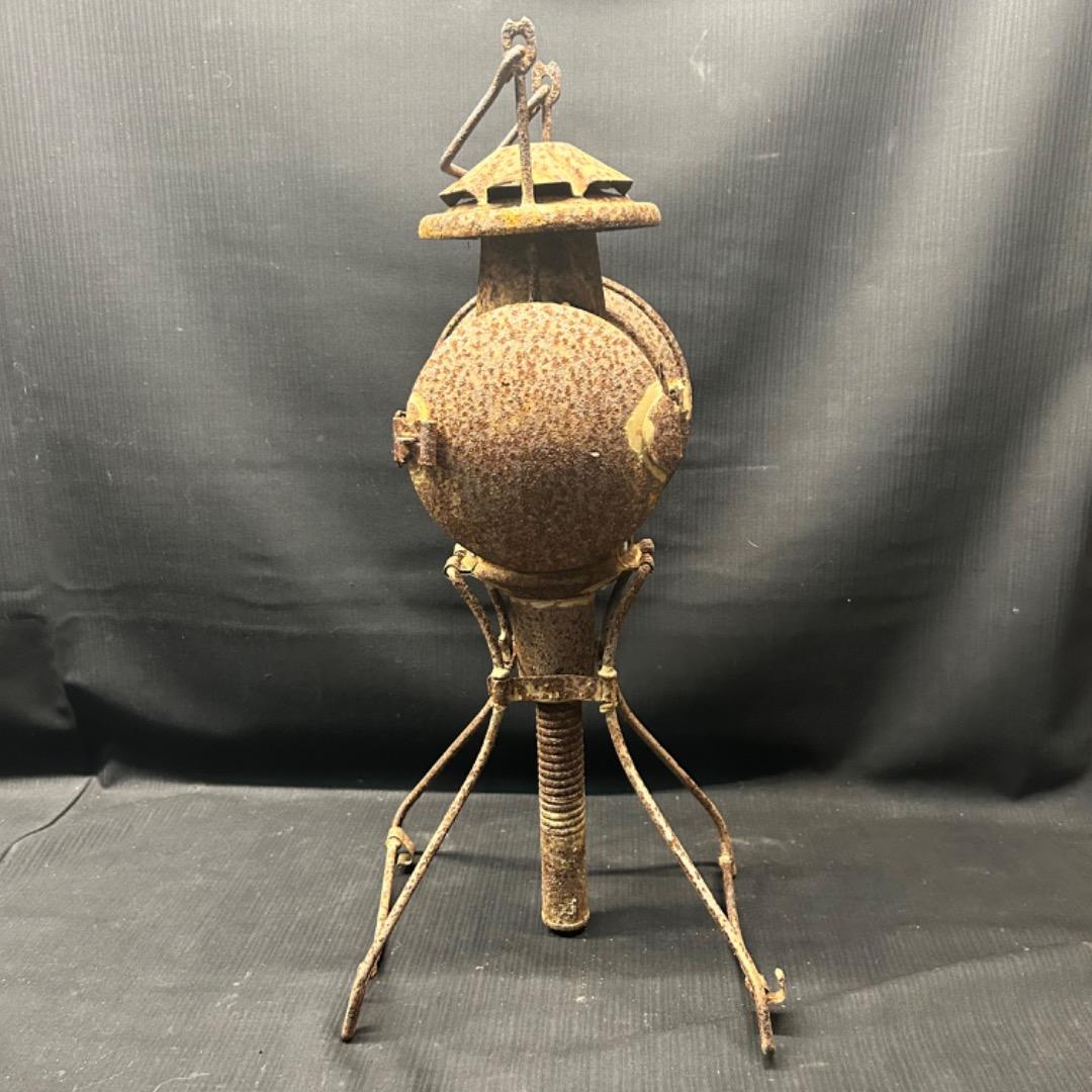 ▽Ad前1012 旧日本軍 軍用隠顕燈 信号灯 昭和レトロ 当時物 長期保管品