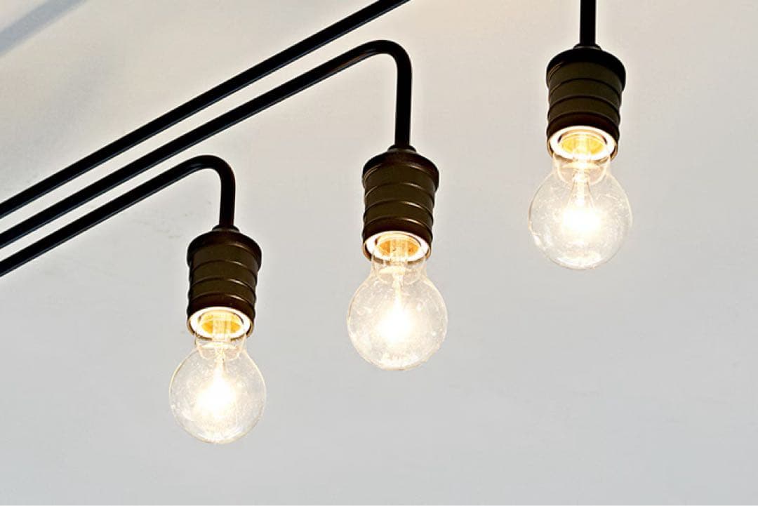 INTERFORM★NAROST ナロスト★3灯 シーリングライト (電球なし)