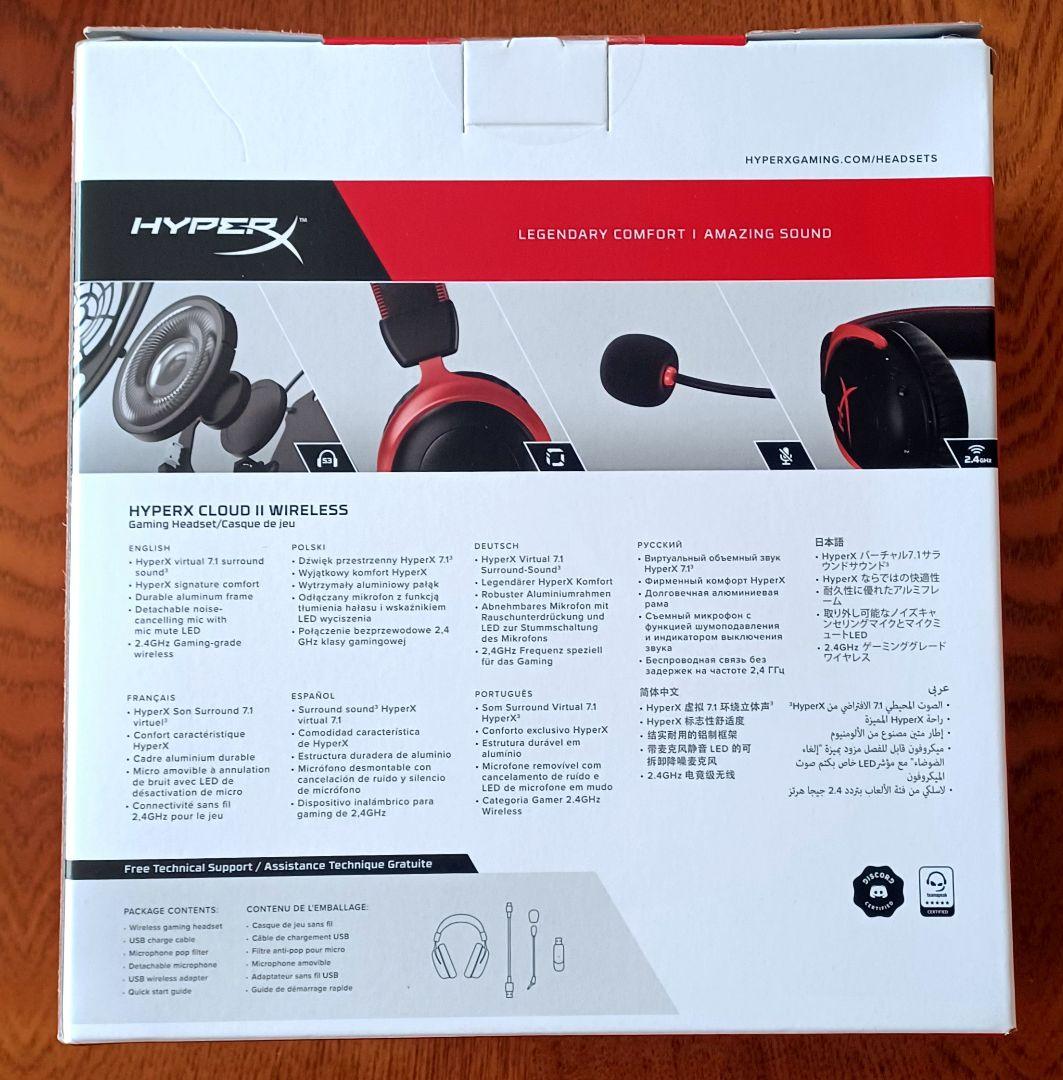 シ*オ様 【新品】HyperX Cloud II Wireless ゲーミングヘ