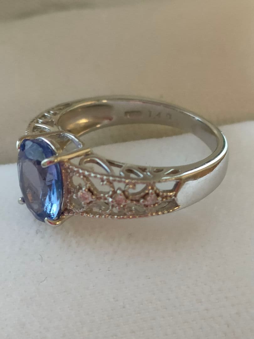 プラチナ900 タンザナイトリング 9.5号